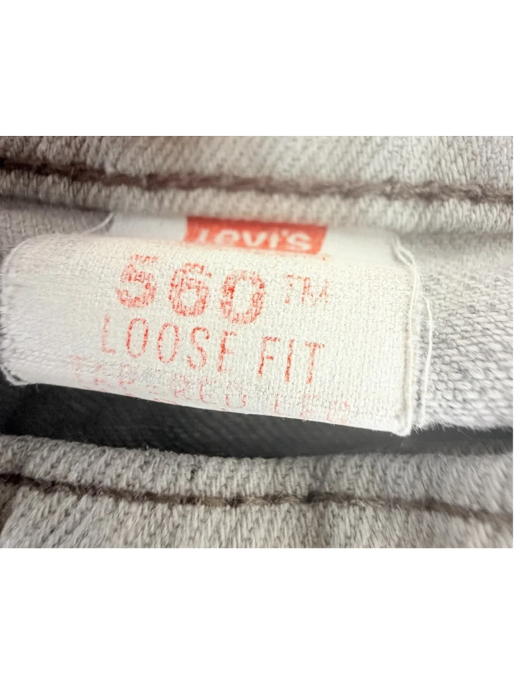 LEVI’S 560 VINTAGE 90s Jeans W40 L32 Faded Black LOOSE FIT TAPERED Distressed